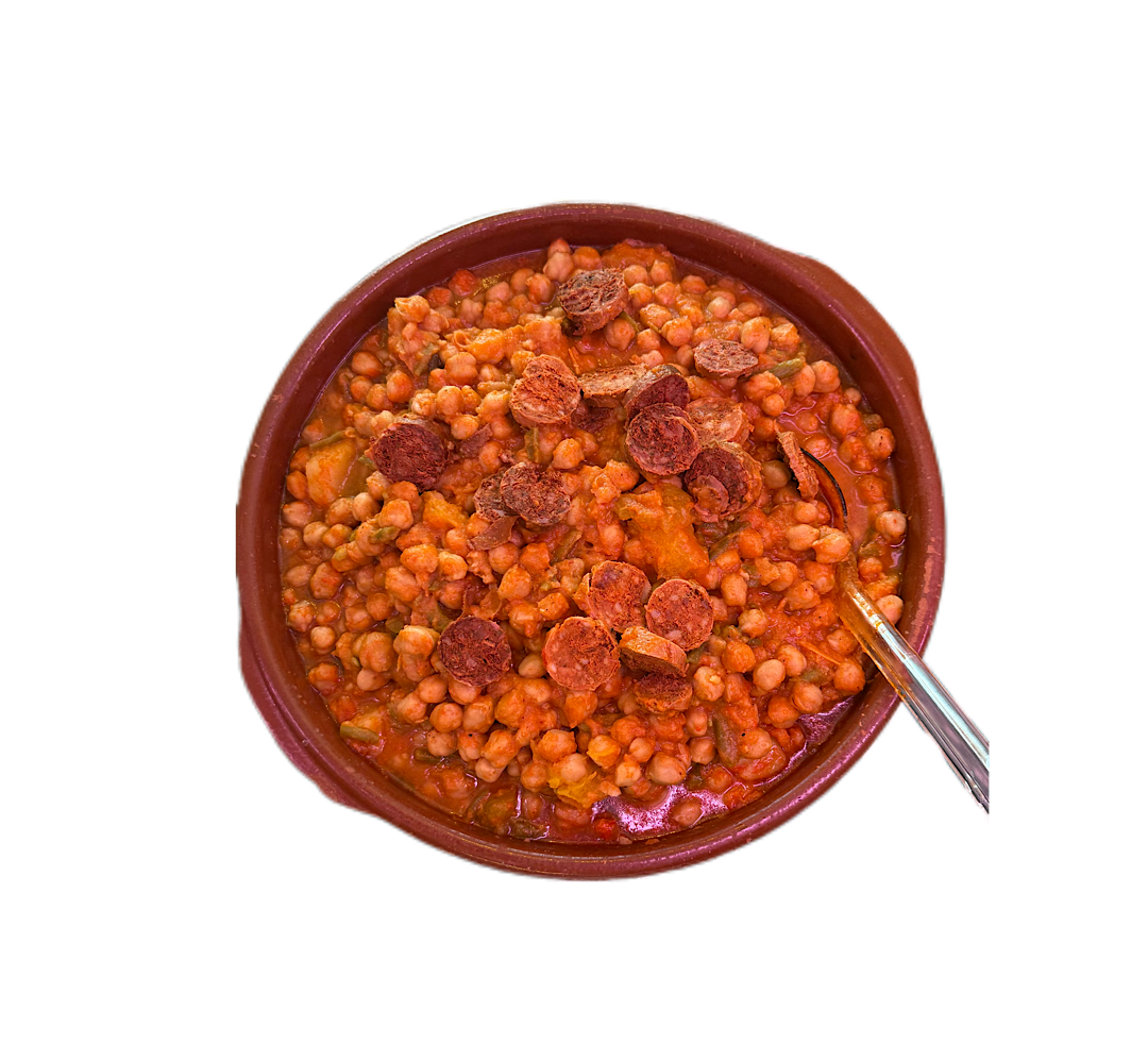 Potaje de garbanzos con chorizo