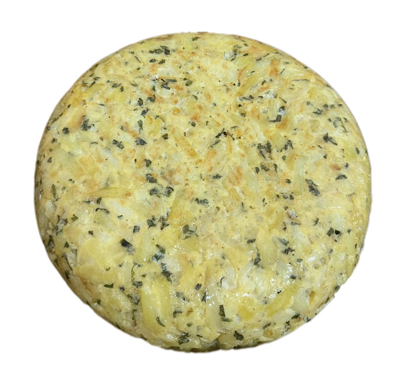 Tortilla con ajo y perejil