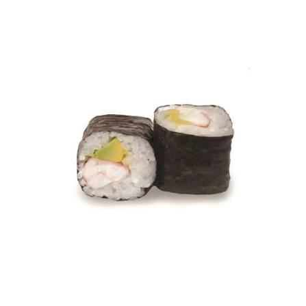63 Maki langostino y aguacate