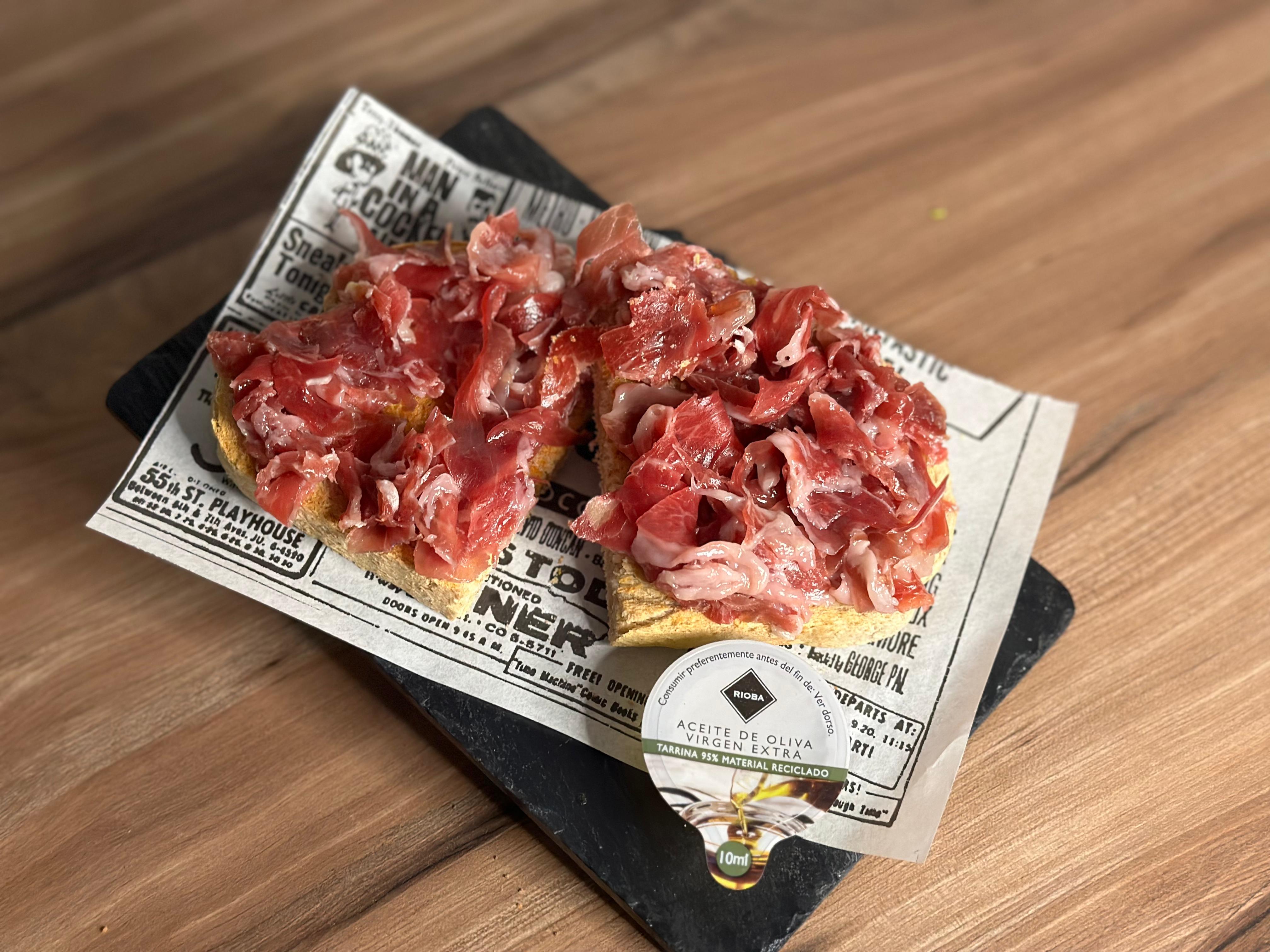 TOSTA DE JAMÓN DE BELLOTA 100% IBÉRICO