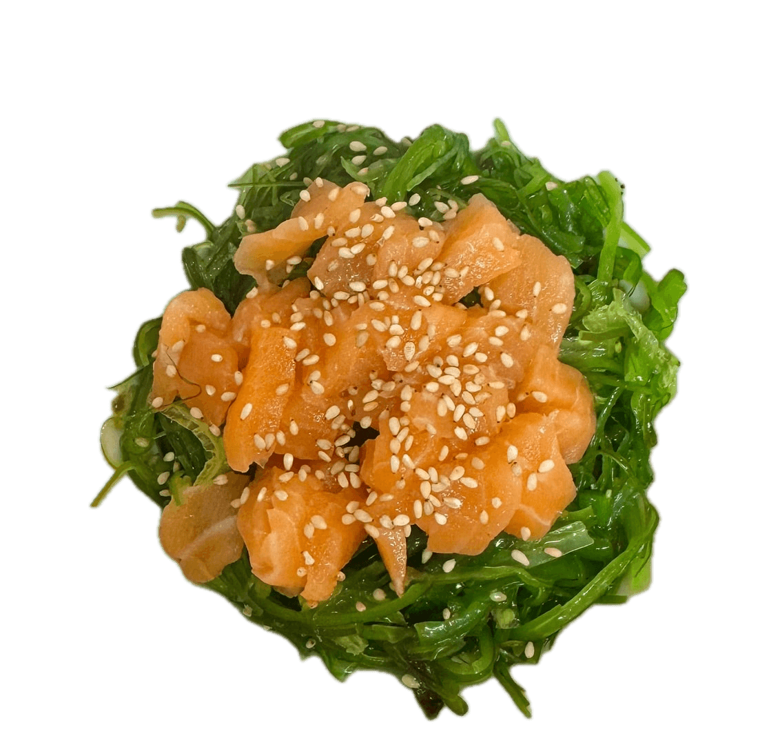 8A ENSALADA WAKAME CON SALMON